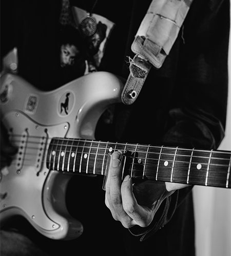 Stock entertainment photo - person with guitar close up of guitar